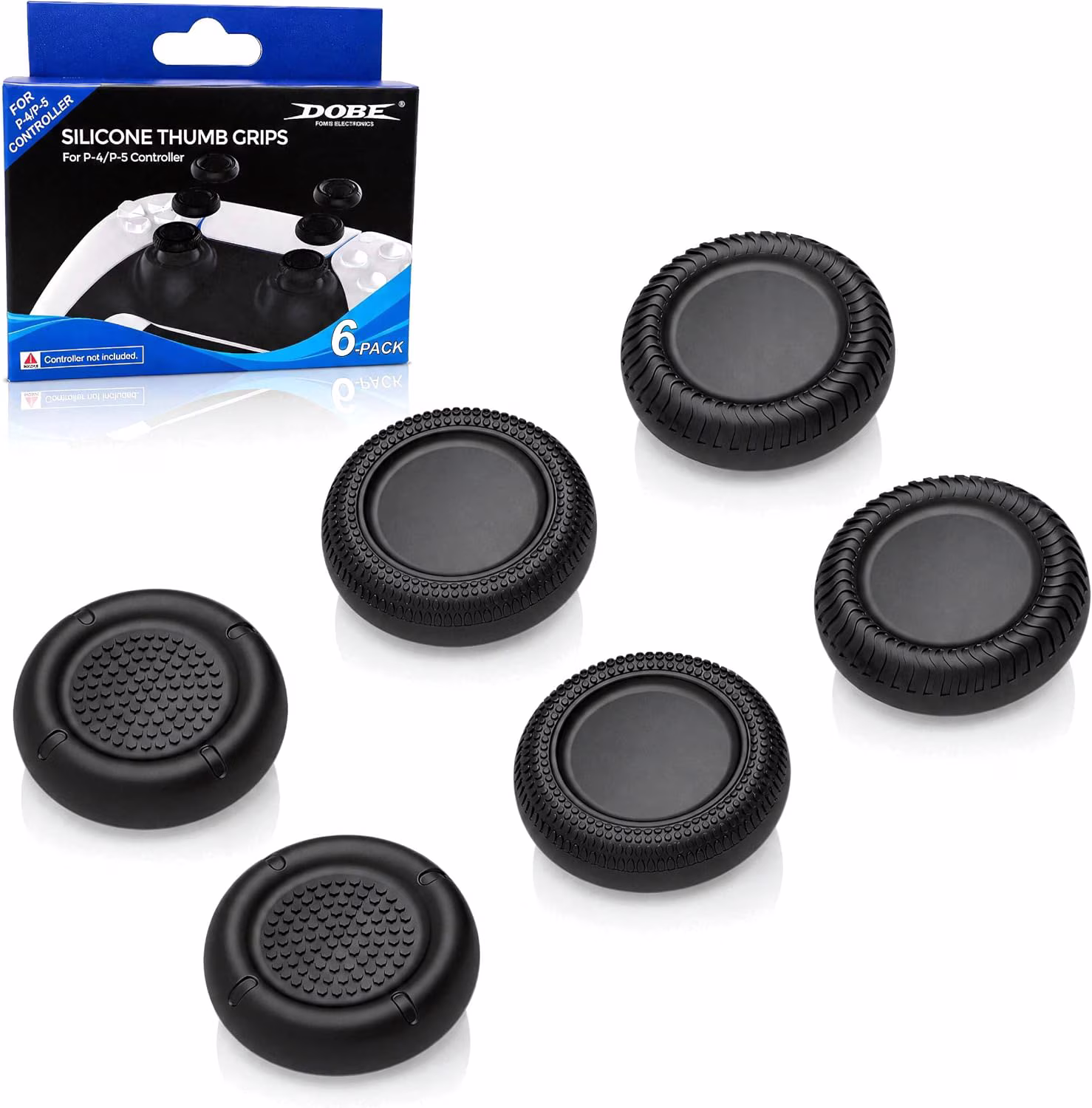 Brand New DOBE Silicone Thumb Grips for PS4/PS5 Controllers